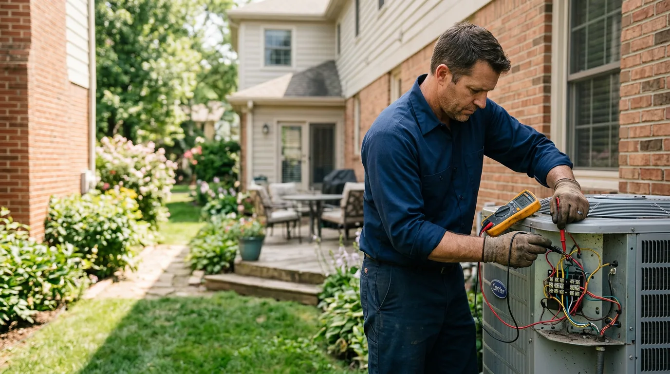 HVAC technician working near Richburg, NY